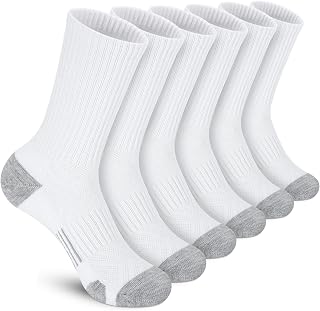 Felicigeely Sports Socks with Running Cushion, Breathable Outdoor Sports Socks for Men and Women, 6 Pairs