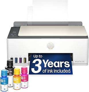 HP Smart Tank 5003 Ink Tank Printer | 3 Years of Ink Included | All-in-One | Low Cost Printing | Cartridge-Free Refillable Ink System | Wireless Printer | Print, Scan, Copy | Ideal for Home