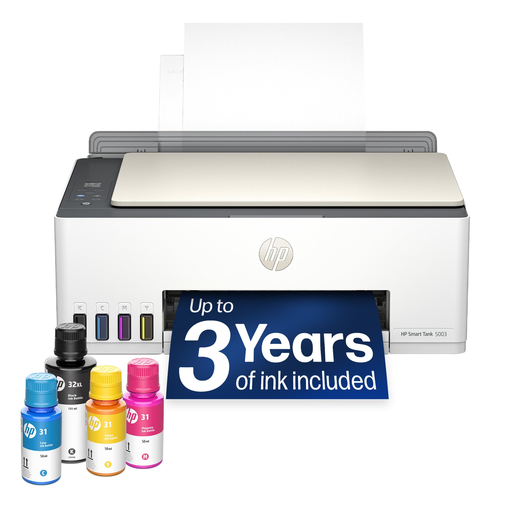 HP Smart Tank 5003 Ink Tank Printer | 3 Years of Ink Included | All-in-One | Low