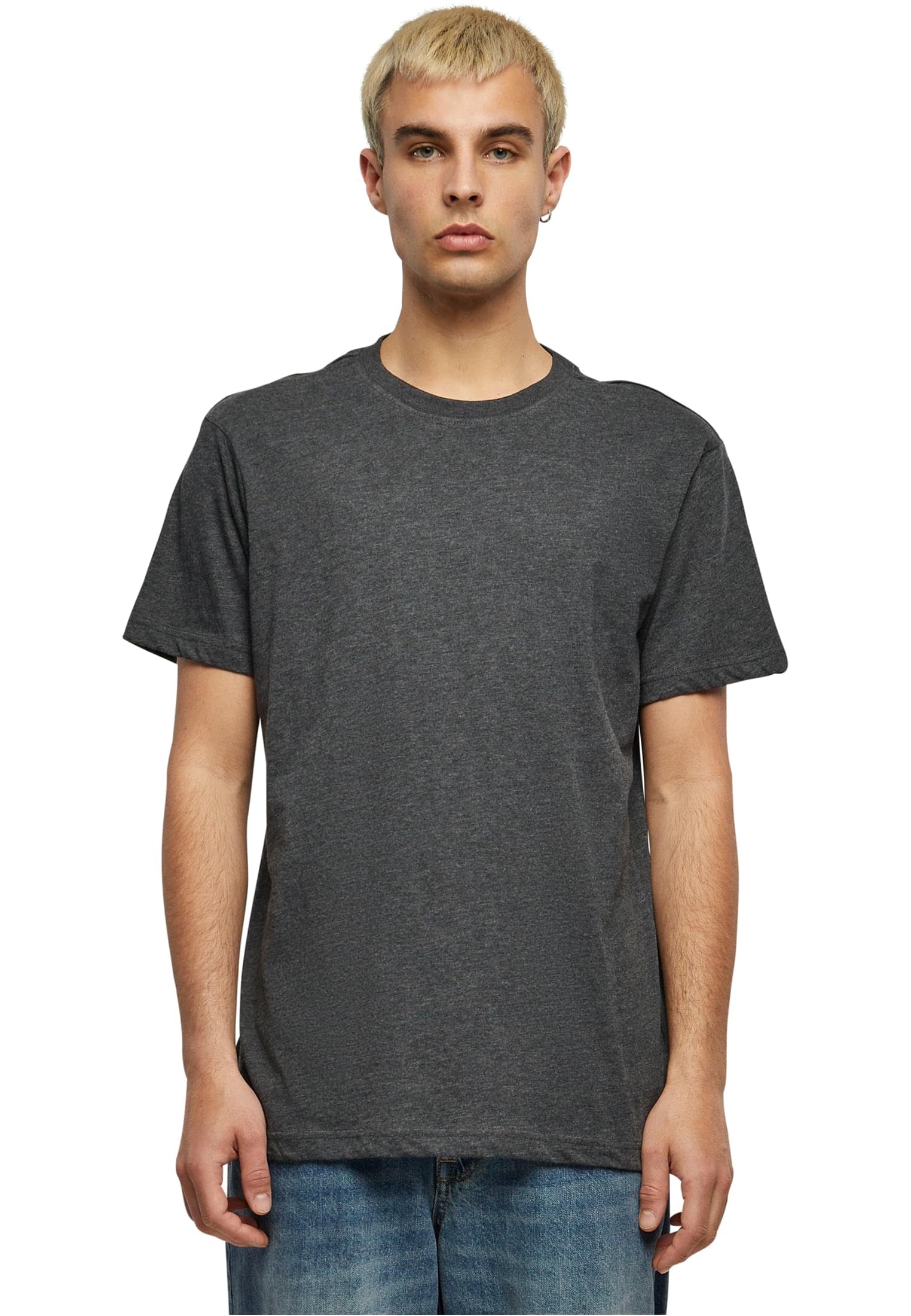 Build Your Brand Men's Basic Round Neck T-Shirt Pack of 1/3/5