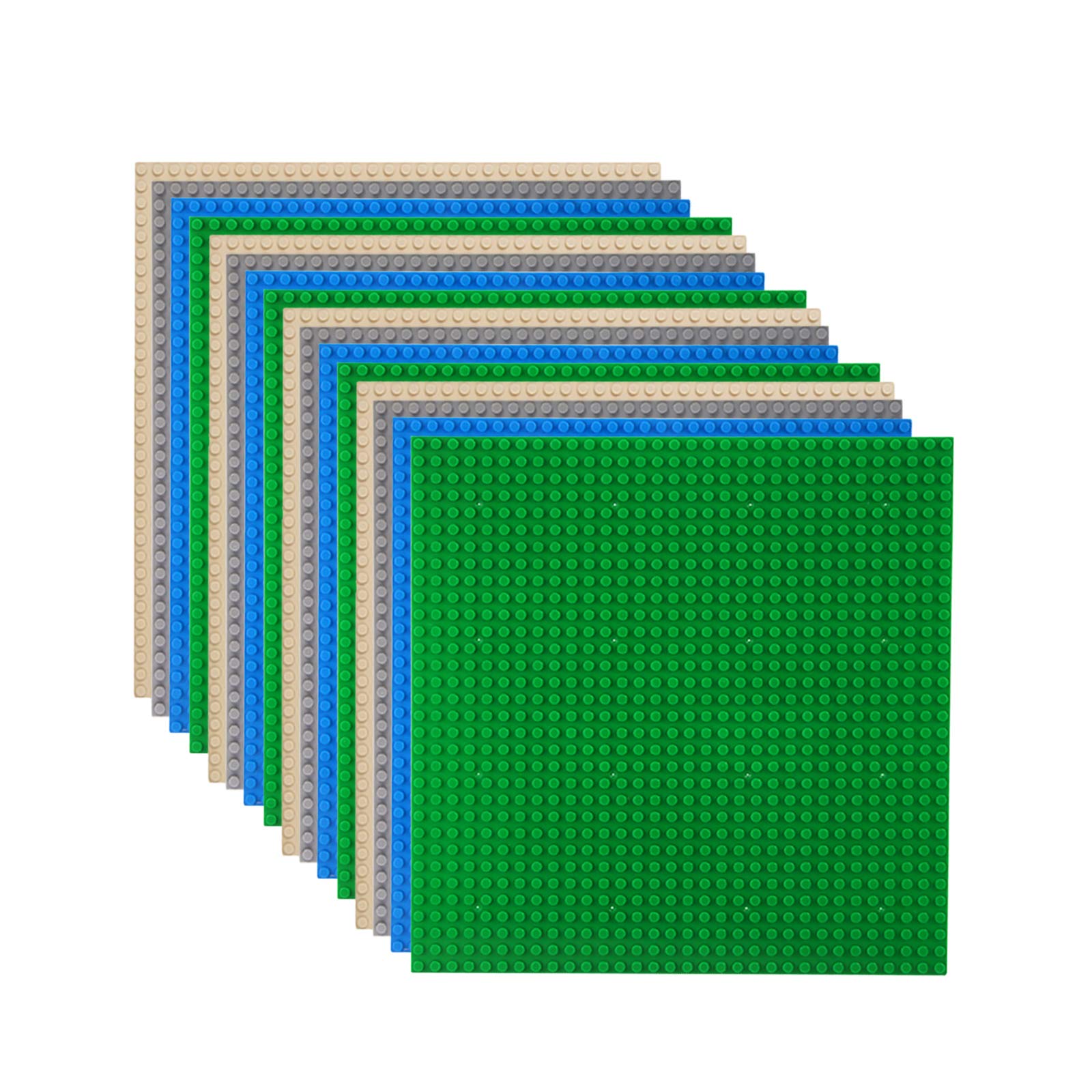 LVHERO 8 Pack Classic Baseplates Building Plates for Building Bricks 100% Compat