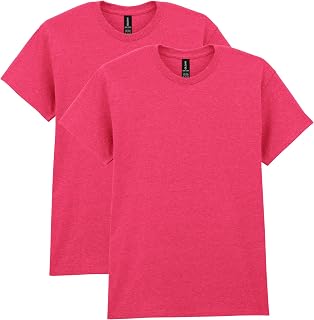 Gildan Heavy Cotton T-Shirt G5000, Heather Red (2-Pack), Small, Clothing-Posinu-000011139