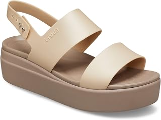Crocs Women's Brooklyn Cuña Baja Wedge Sandals