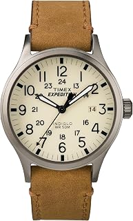 Timex Men's Expedition Scout 40mm Watch, Outdoor & Durable | Rugged Field Design with Full Arabic Numerals, Adjustable Strap, INDIGLO Backlight & 50m Water Resistance