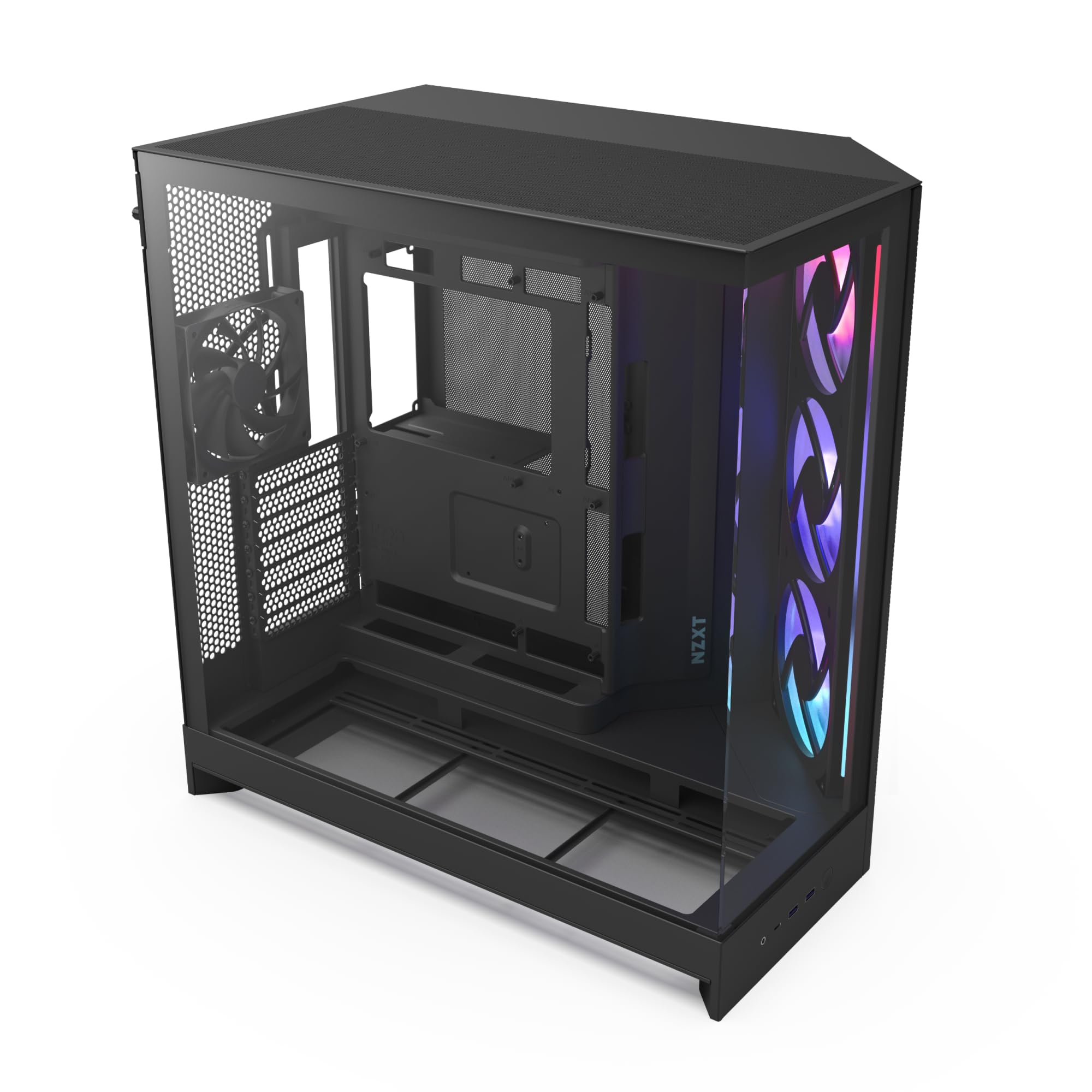 NZXT H9 Flow RGB - Dual-Chamber ATX PC Case - Black