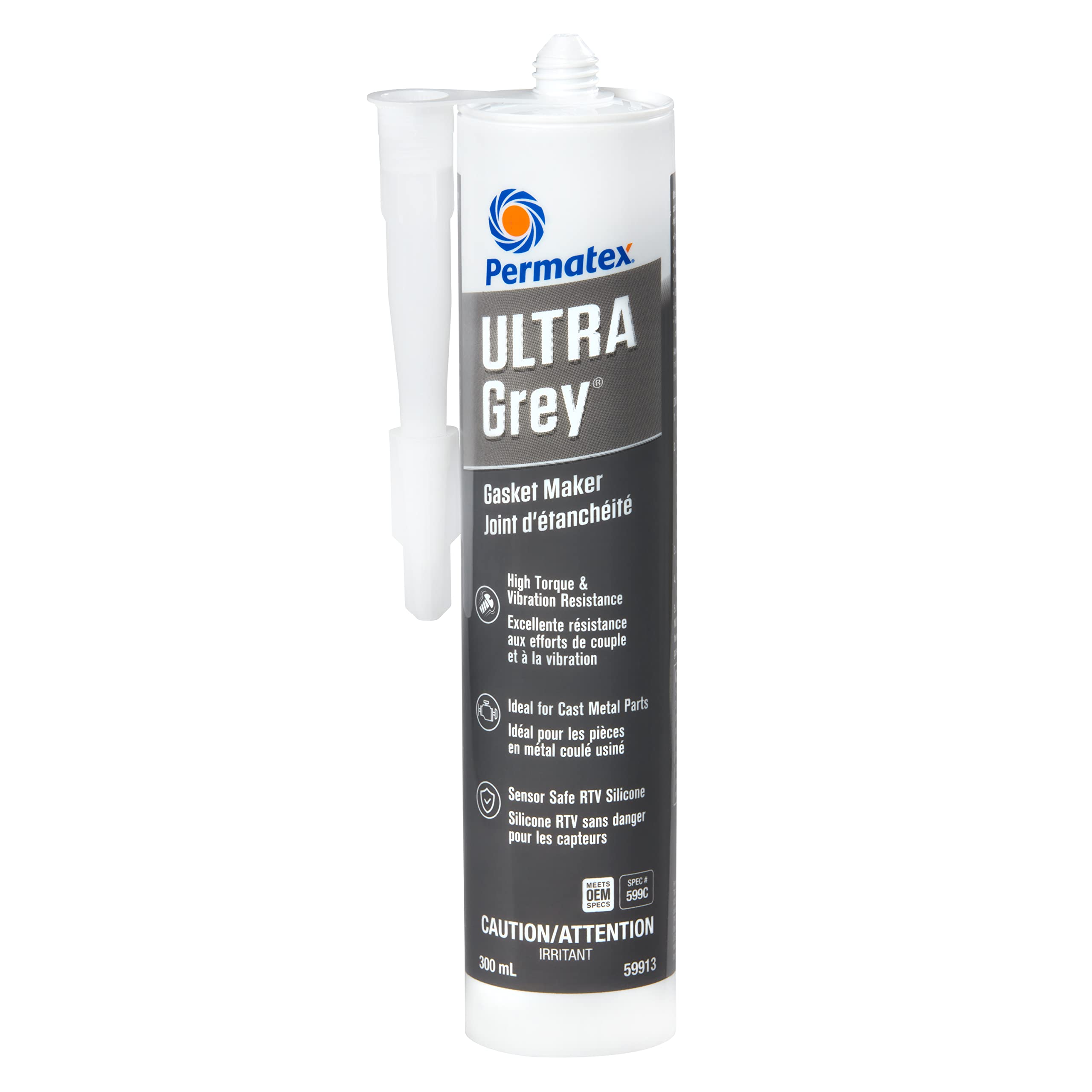 Permatex 59913 Ultra Grey Gasket Maker 599C, 300mL