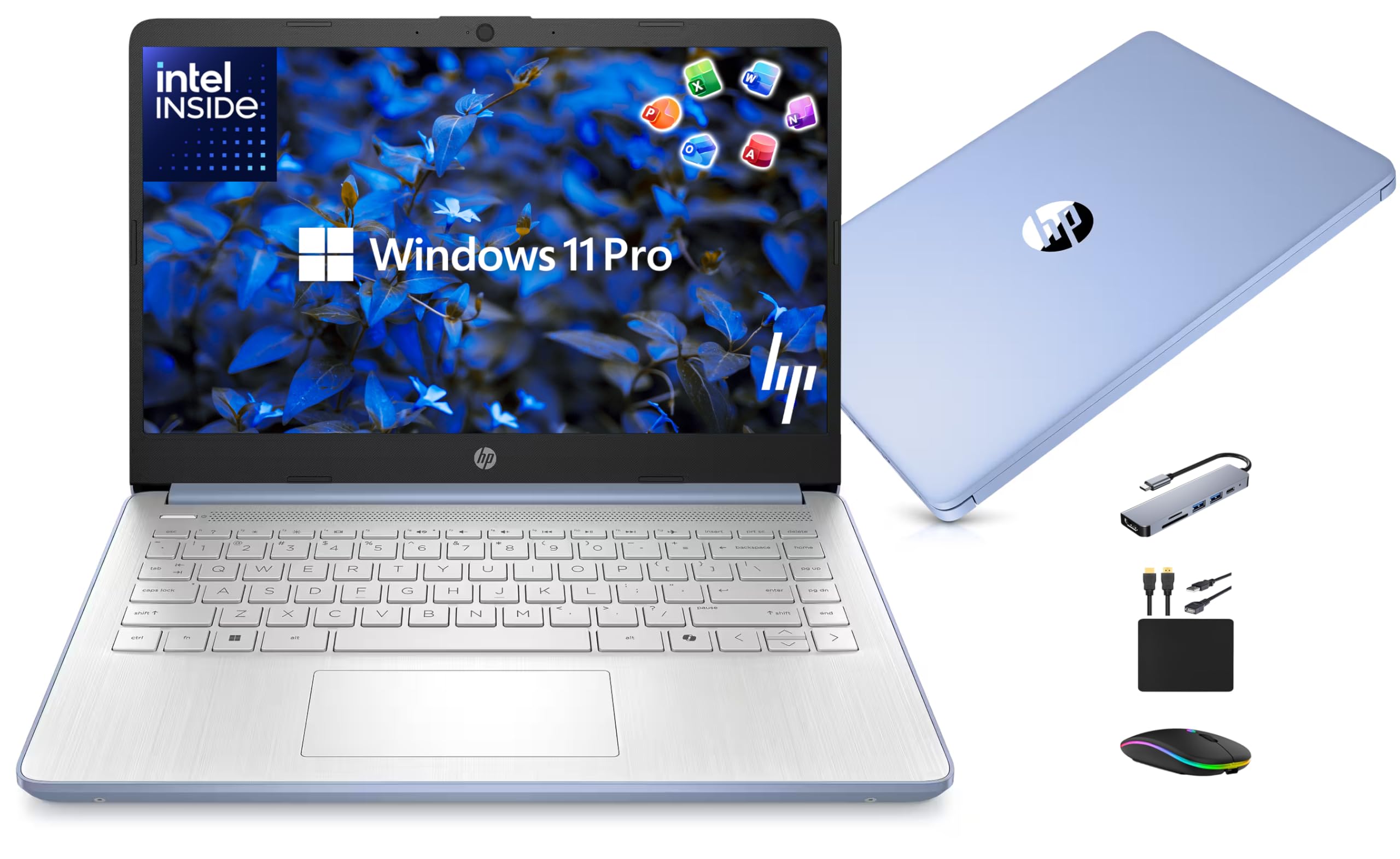 HP 14” Laptop Ultra-Portable Computer 2026 Student Business, MS Office, Copilot 
