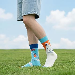 Funny Novelty Socks for Men Women Colorful Asymmetric Pattern Casual Sports Socks Funny Gifts