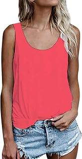 Women's Summer Sleeveless Tunic Tops Loose Fit