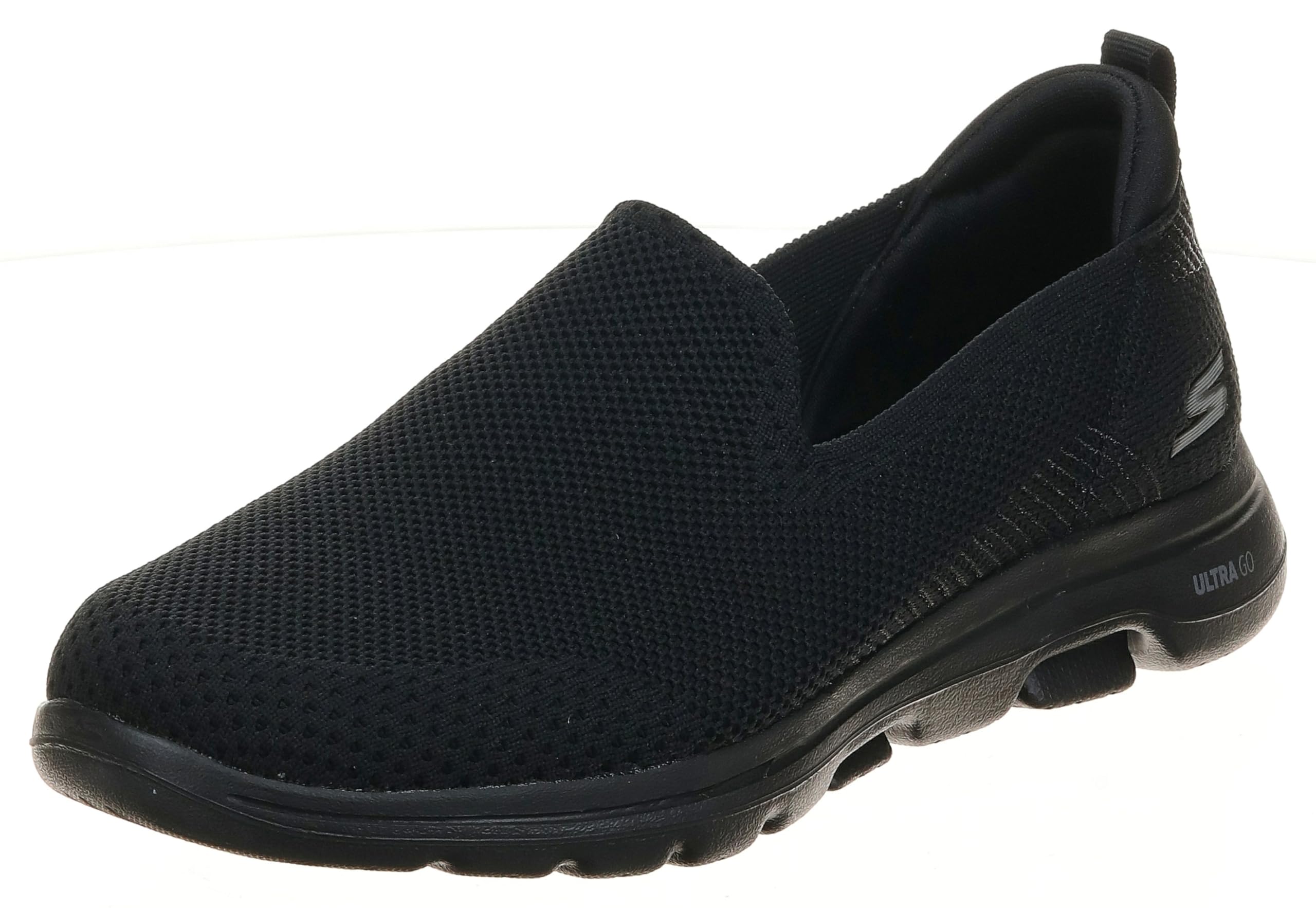 Skechers Go Walk 5 Women's Trainers, Black Textile/Trim 8 UK