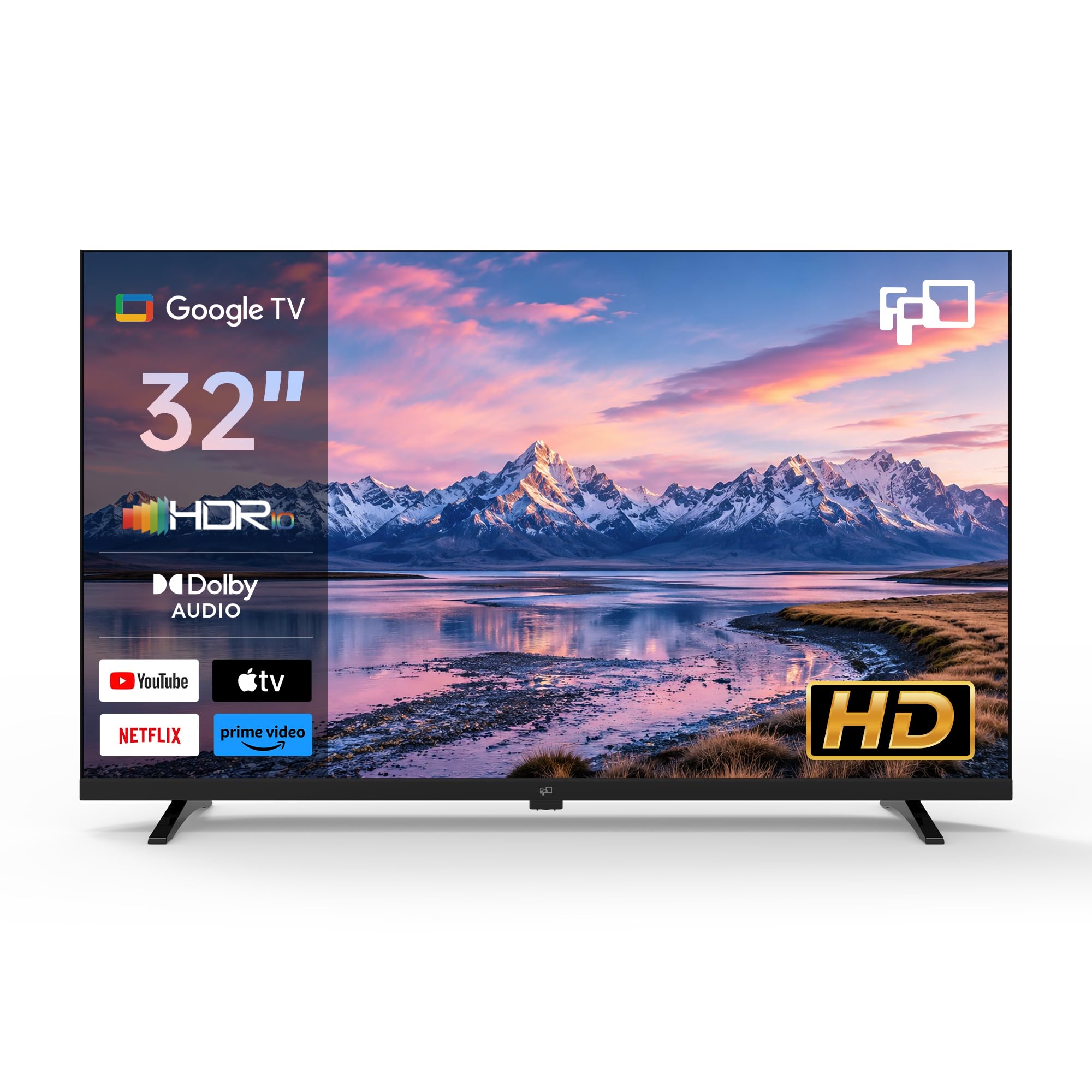 FPD 32 inch Smart TV HD 720p LED Google TV, Google Cast | Google Play HDR 10, Do