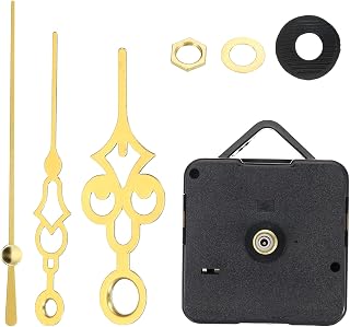 1 x Quartz Clock Mechanism Battery Operated DIY Hanging Clock Repair Kit (Gold)