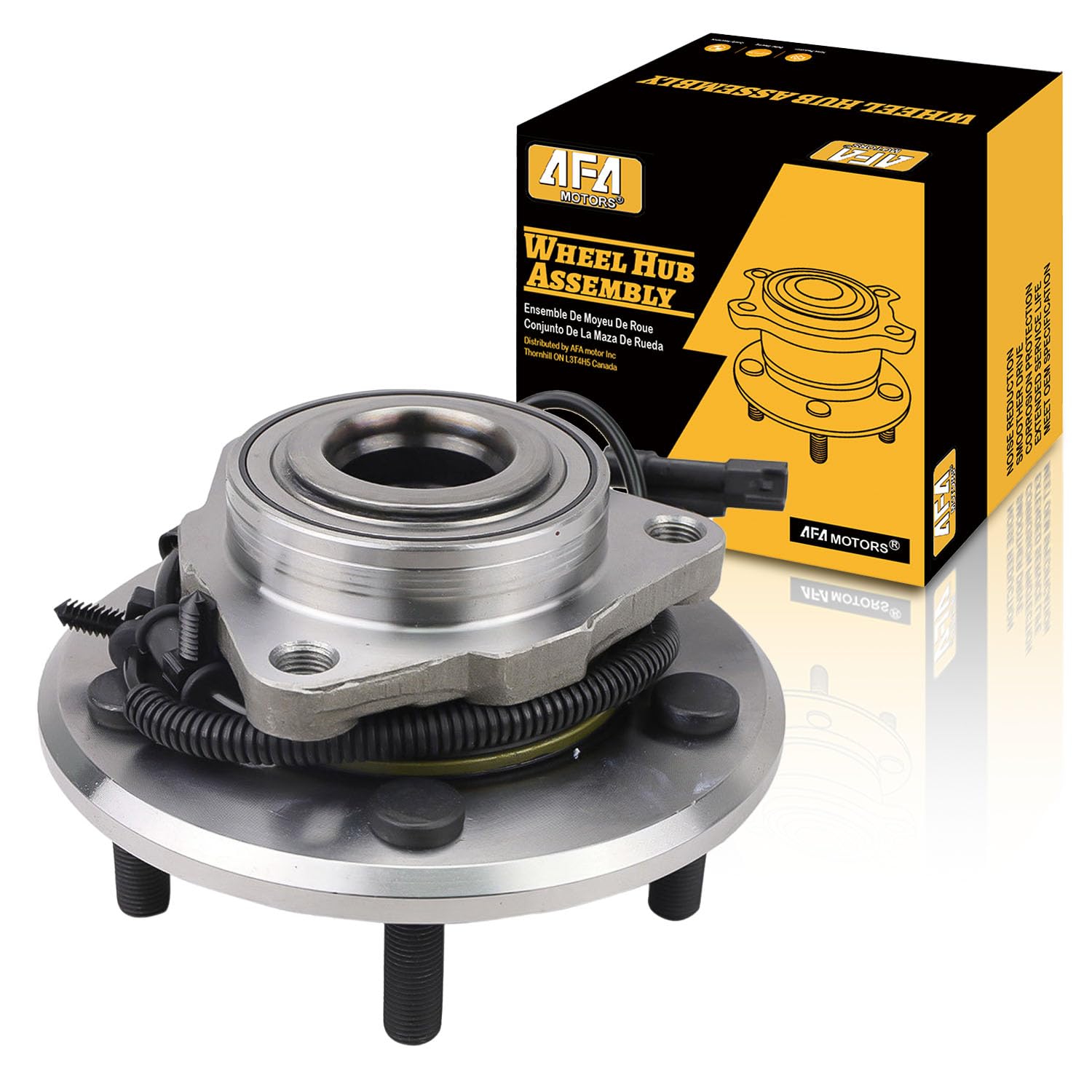AFA Motors 515151 2WD/4WD Front Wheel Bearing and Hub Assembly Fits for 2012-201