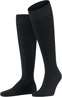 FALKE Lufthansa Travel & Comfort Men's Energizing Wool Long Socks Strong Compression Better Blood Circulation Breathable Climate Regulation Anti-Odor Wool Cotton 1 Pair