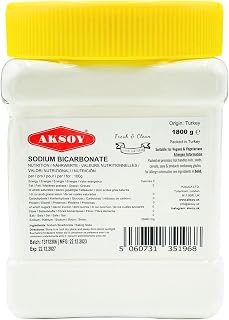 Aksoy Baking Soda 1.8KG Jar || Pure Sodium Bicarbonate Powder, Highest Purity, Food Grade – Versatile Baking Soda for Cooking, Baking, Cleaning, Deodorizing & More!