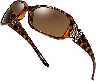 LVIOE Women's Polarized Sunglasses Butterfly Design with UV400 Protection