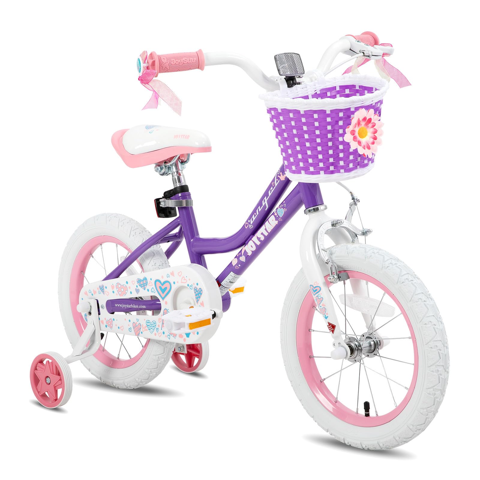 JOYSTAR Angel Girls Bike for Toddlers and Kids Ages 2-12 Years | 12-20 Inch Kids