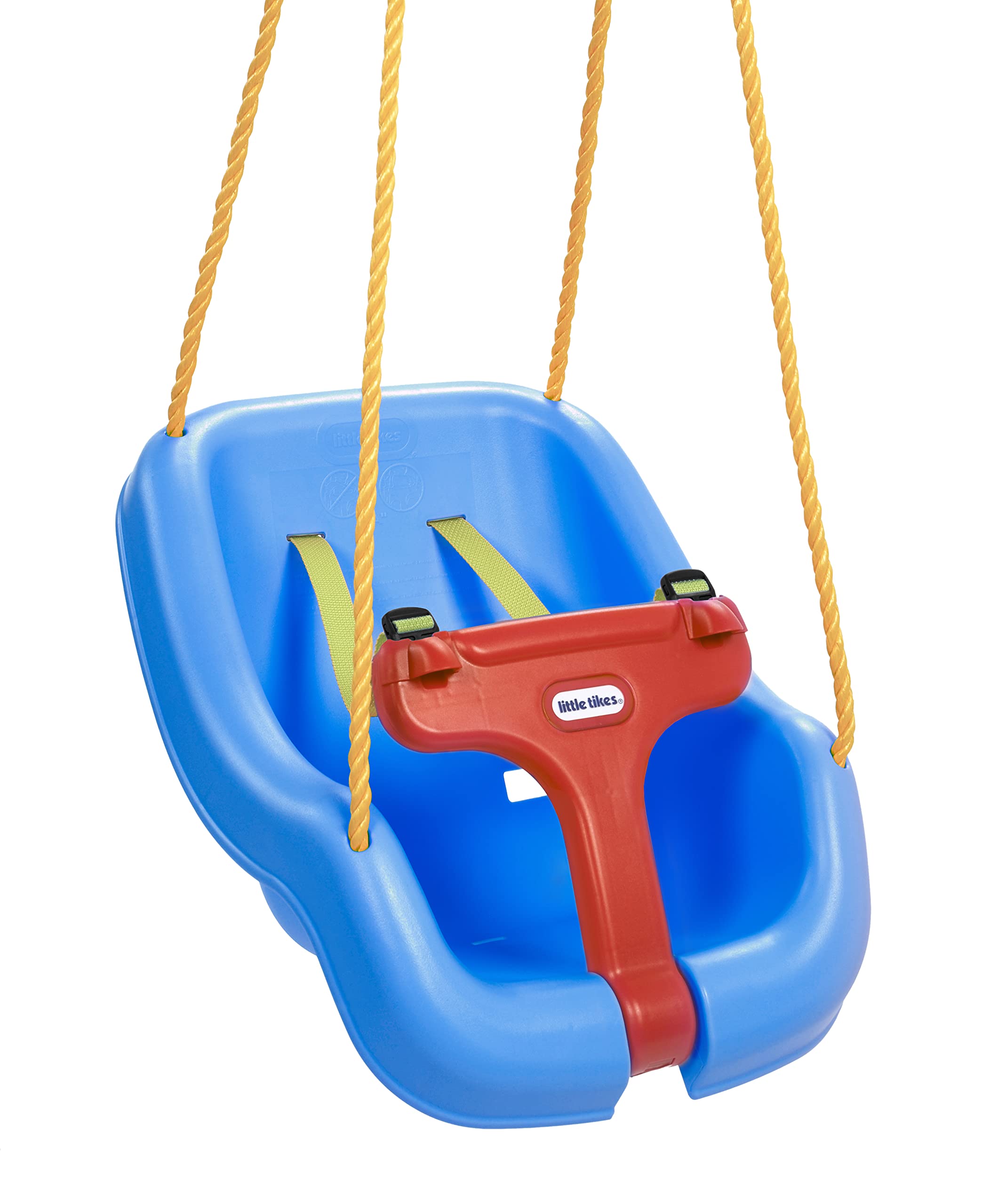 Little Tikes Snug 'n Secure Blue Swing with Adjustable Straps, 2-in-1 for B