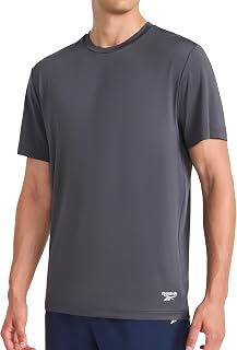Reebok Sonic Bolt - Camiseta de Manga Corta con Cuello Redondo para Hombre, Ajuste estándar, Tela Ligera y Fresca al Tacto