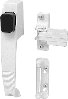 Prime-Line Screen & Storm Door Push Button Latch Set, White | Night Lock