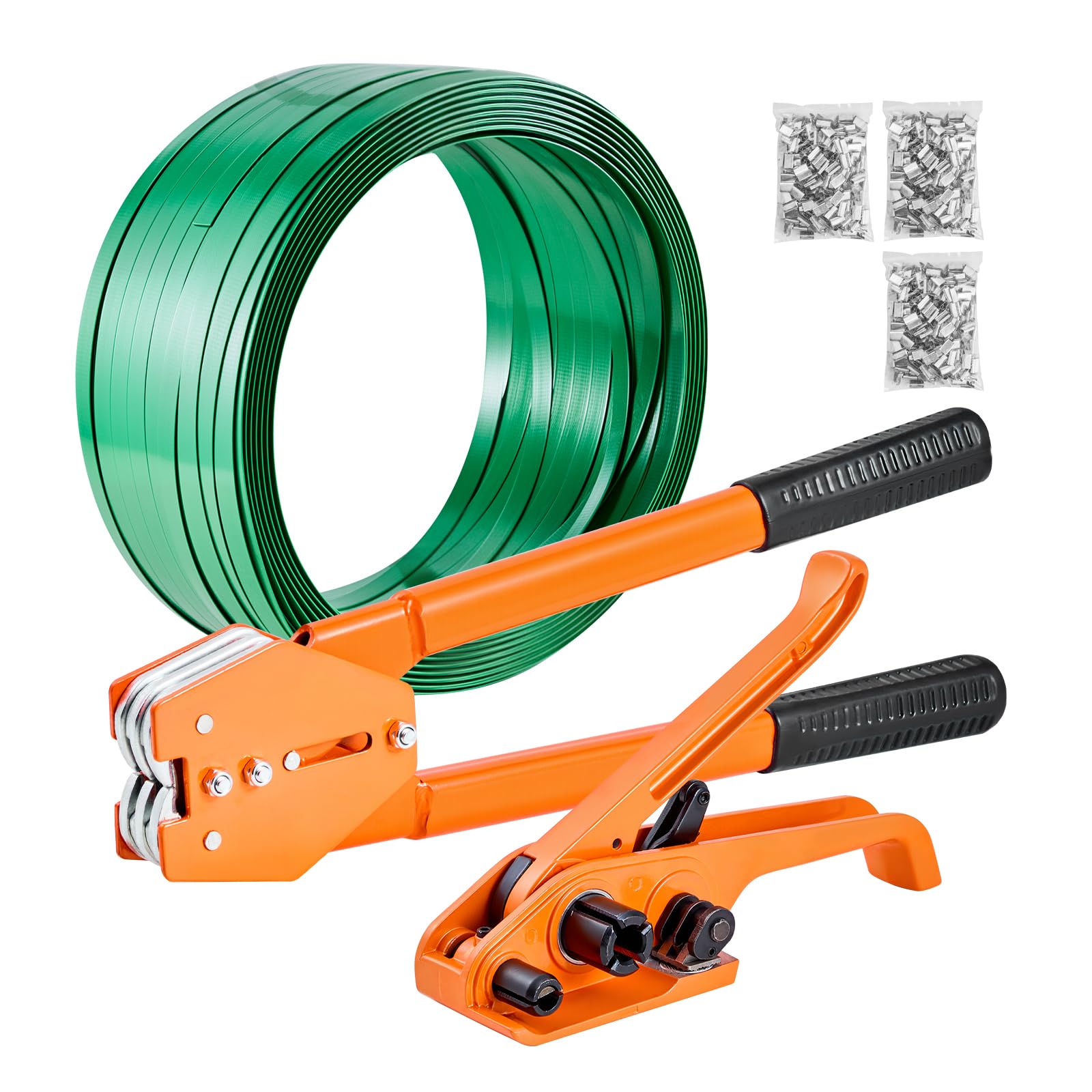 VEVOR Banding Strapping Kit, Heavy Duty Banding Sealer Tool with 1000 ft Length 