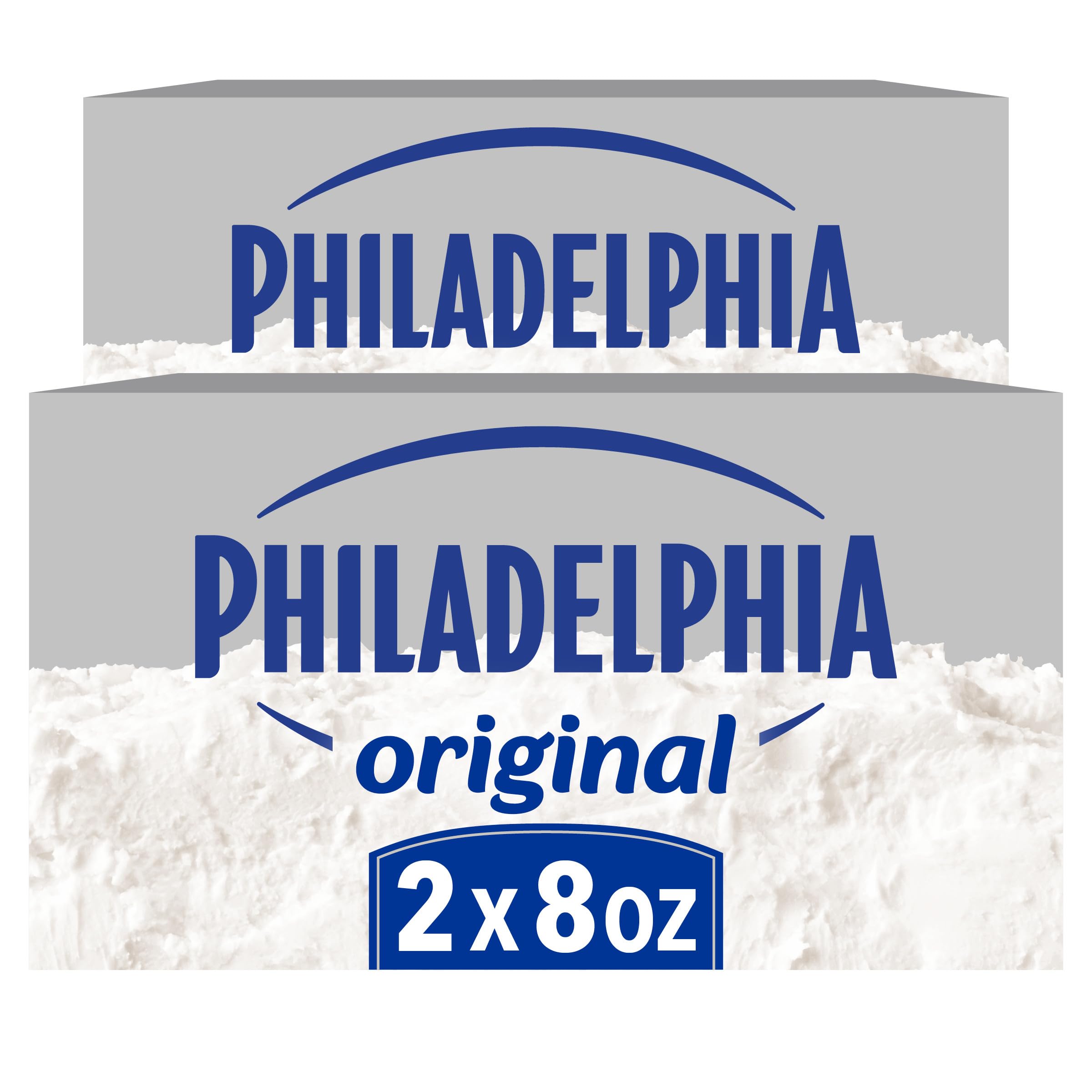 Philadelphia Cream Cheese, 2 Blocks Original, 8 oz | for Recipes and Baking No A