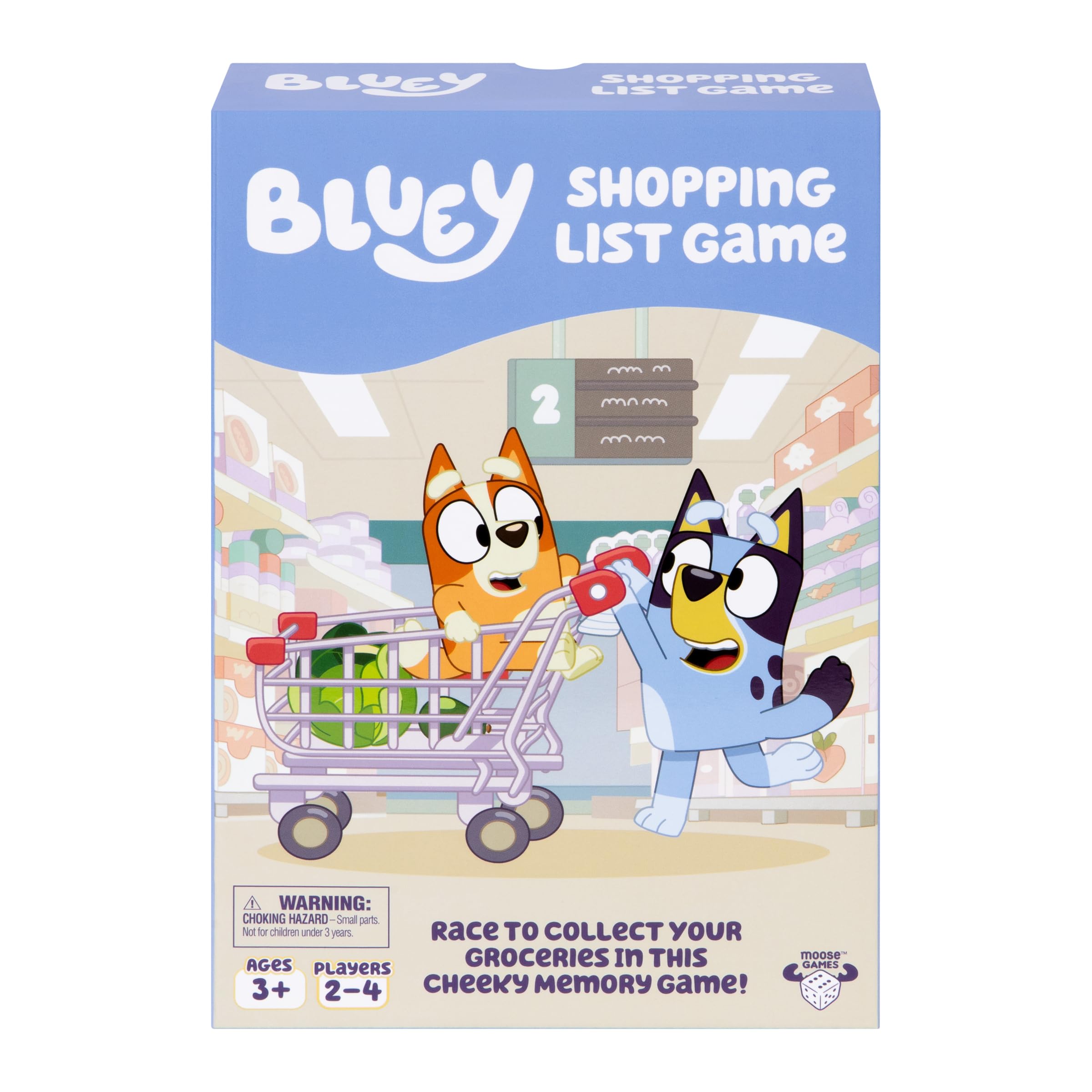 Bluey Shopping List Game, Join Bluey, Bingo, Bandit & Chilli On A Fun Supermarke