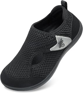 LeIsfIt Wide Toe Box Diabetic Shoes for Women Zero Drop Barefoot Sneakers Breathable Adjustable for Edema Swollen Feet & Seniors