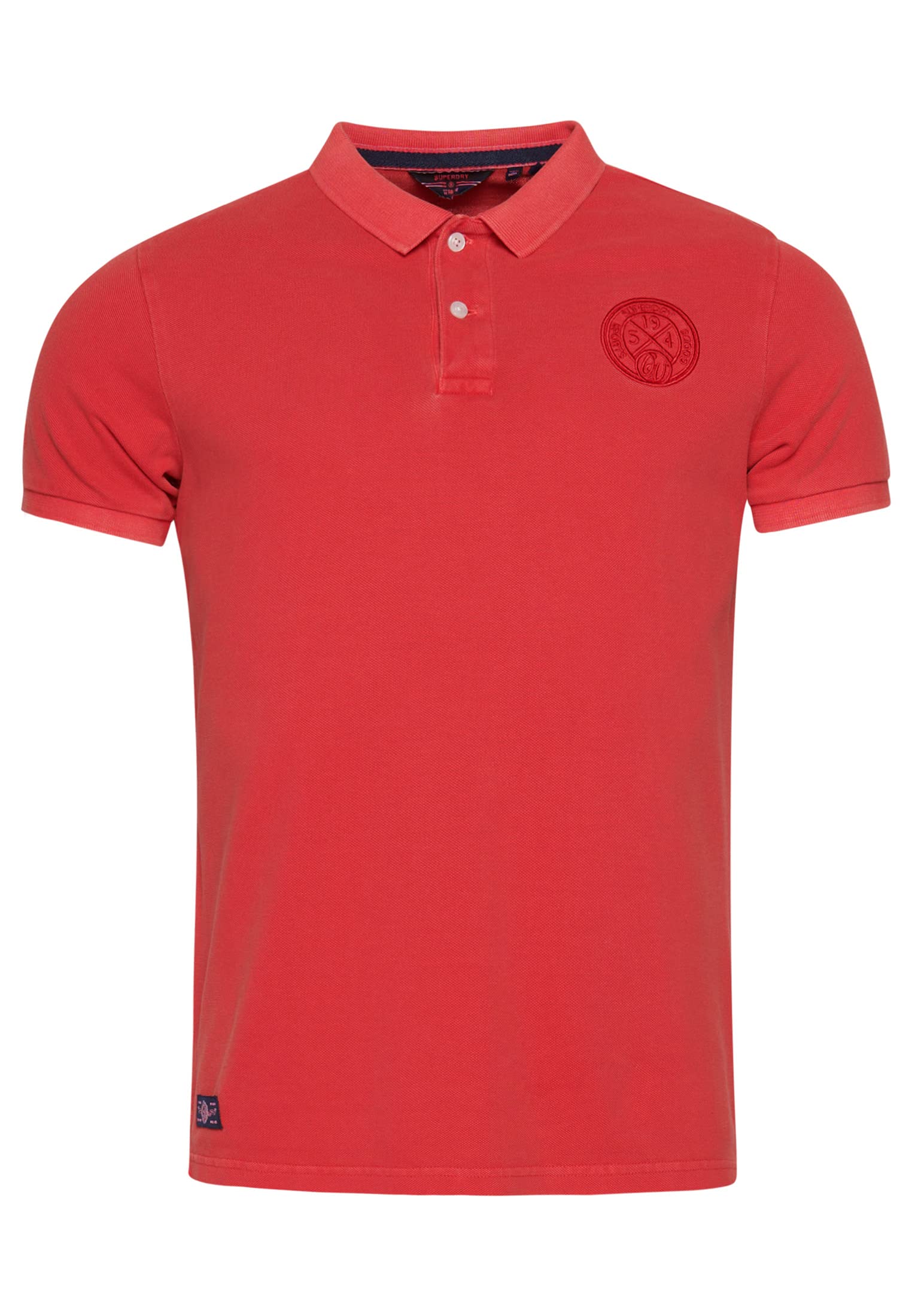 Superdry Polo Bordado Tank Top, Soda Pop Red, S Men, Soda Pop Red, S