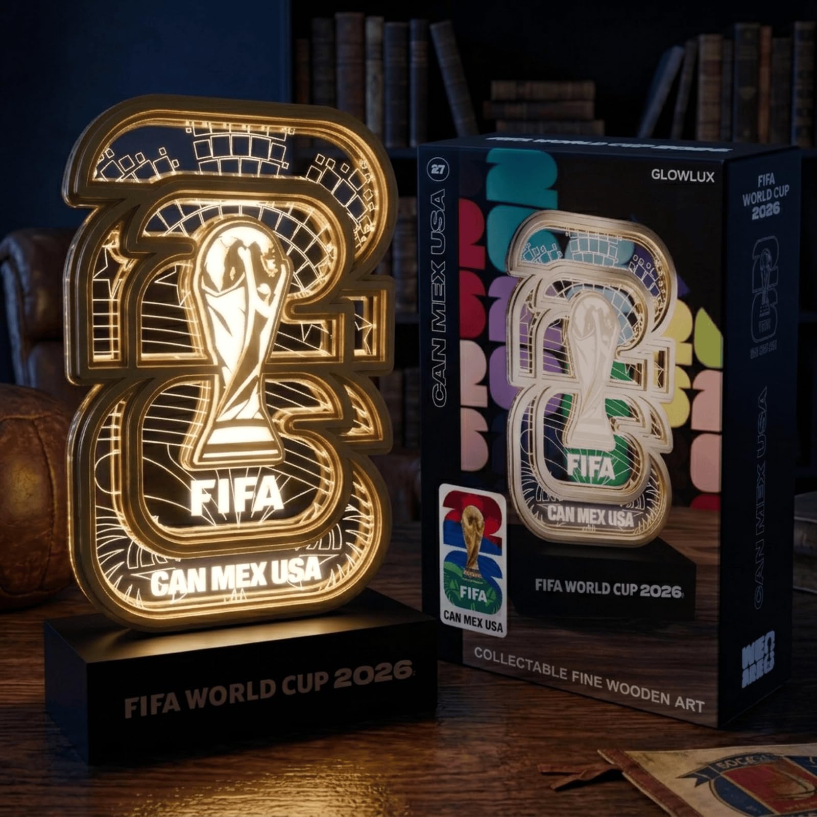 LAYERLUX FIFA World Cup 2026 Official Licensed Collectible Display with White LE