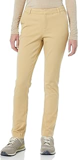 Amazon Essentials Women's Bi-Elastic Straight Leg Full Length Pant
