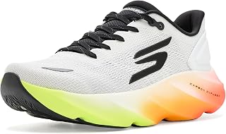 Skechers Men's SKX Aero Burst Sneakers, Navy Textile/Orange Trim, 44.5 EU