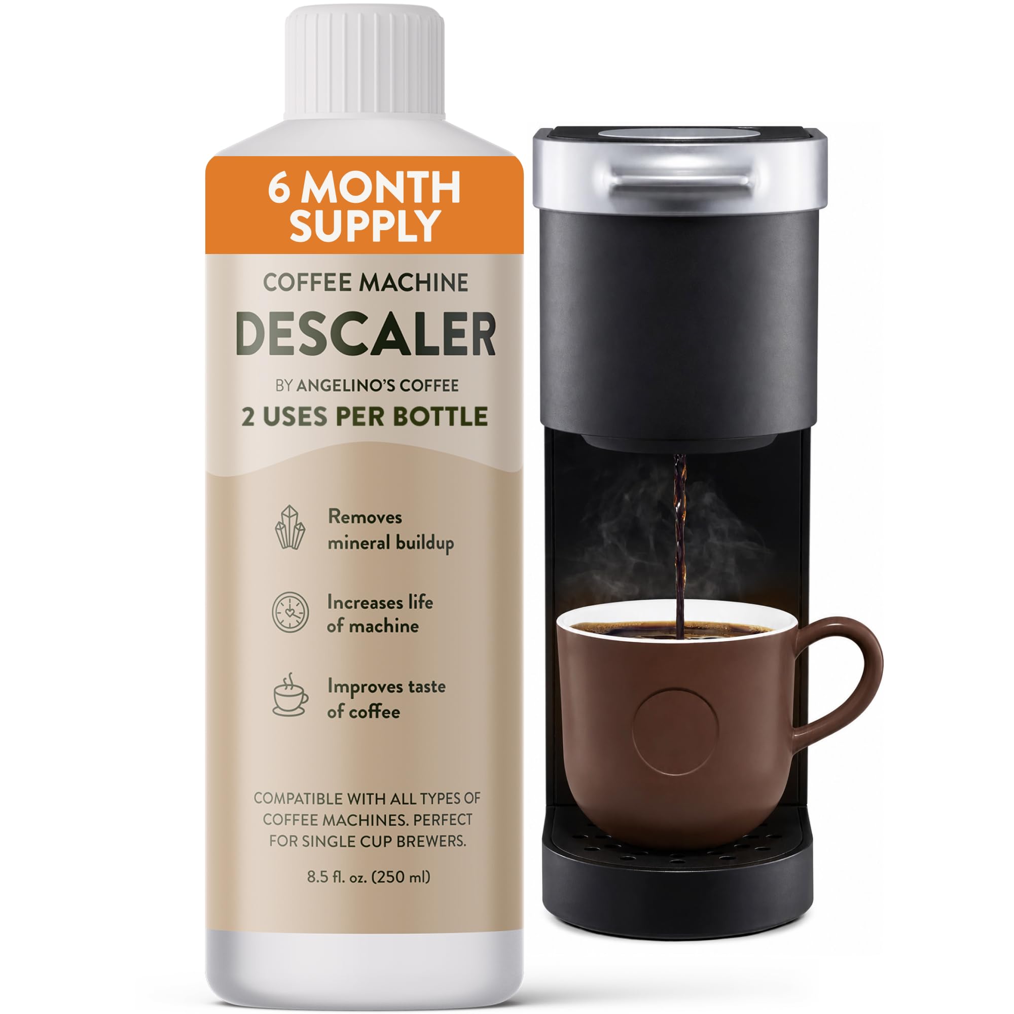 Universal Descaling Solution for Keurig, Nespresso, Breville, DeLonghi & Ninja (