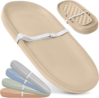 Jool Baby Waterproof Baby Changing Pad - Easy to Clean, Lightweight &amp; Portable - Large Foam Cushion for Comfort (Oatmeal)