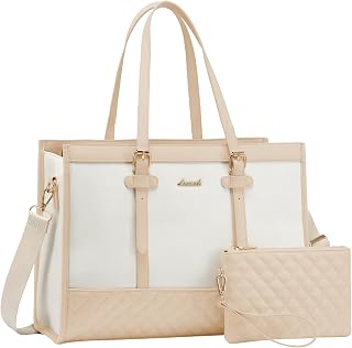LOVEVOOK Laptop Bag for Women, 15.6 Inch Computer Tote Bags Purse for Work