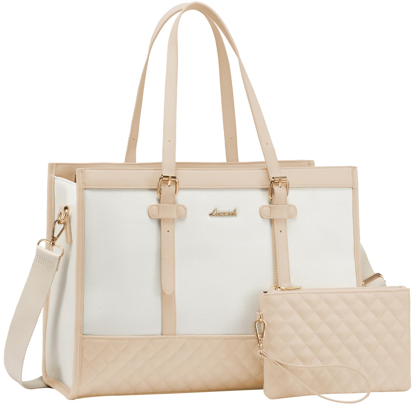 LOVEVOOK Laptop Bag for Women, 15.6 Inch Computer Tote Bags Purse for Work