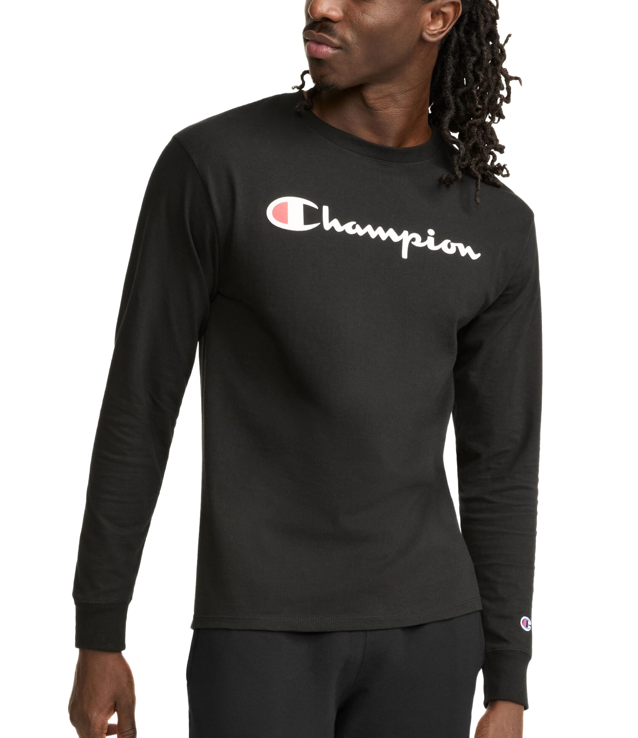 Champion Men's Classic T-Shirt in Jersey LS Graphic T-Shirt (Pack of 1)