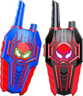 Exssary Walkie Talkies for Kids, Toys for 3 4 5 6 7 8 Year Old Boys Girls Outdoor Toys for Kids 3-5 6-8 Year Old Boy Girl Christmas Birthday Gifts Camping Backyard Activities Kid Walkie Talkies 2 Pack
