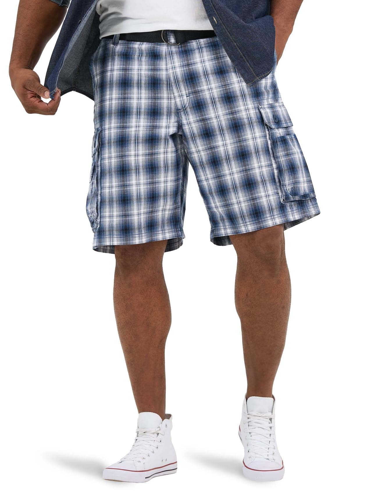 Lee Big & Tall New Belted Wyoming Cargo Shorts Men's Trousers