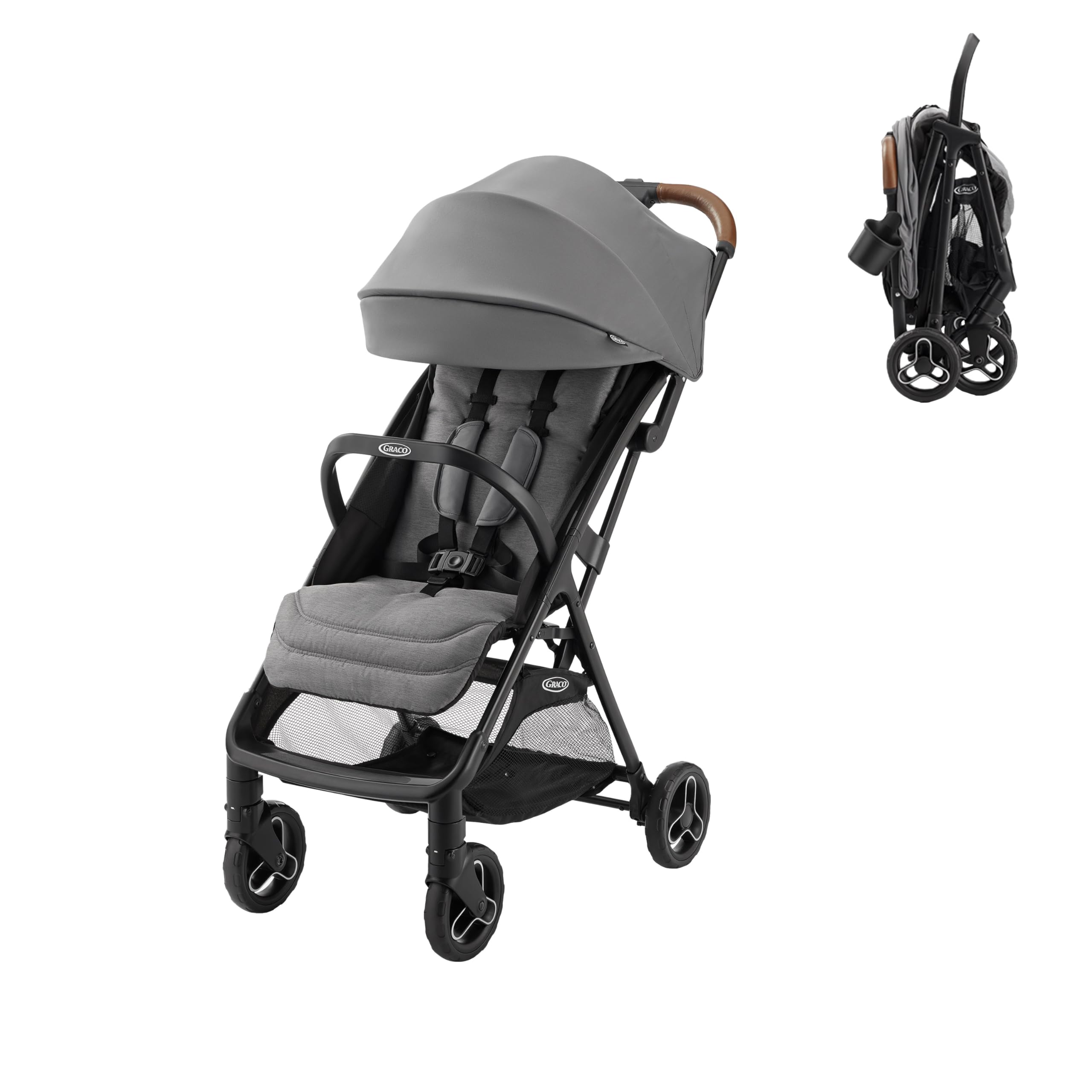 Graco Ready2Jet Lightweight Compact Travel Stroller, Kingston | Ultra-Lightweigh