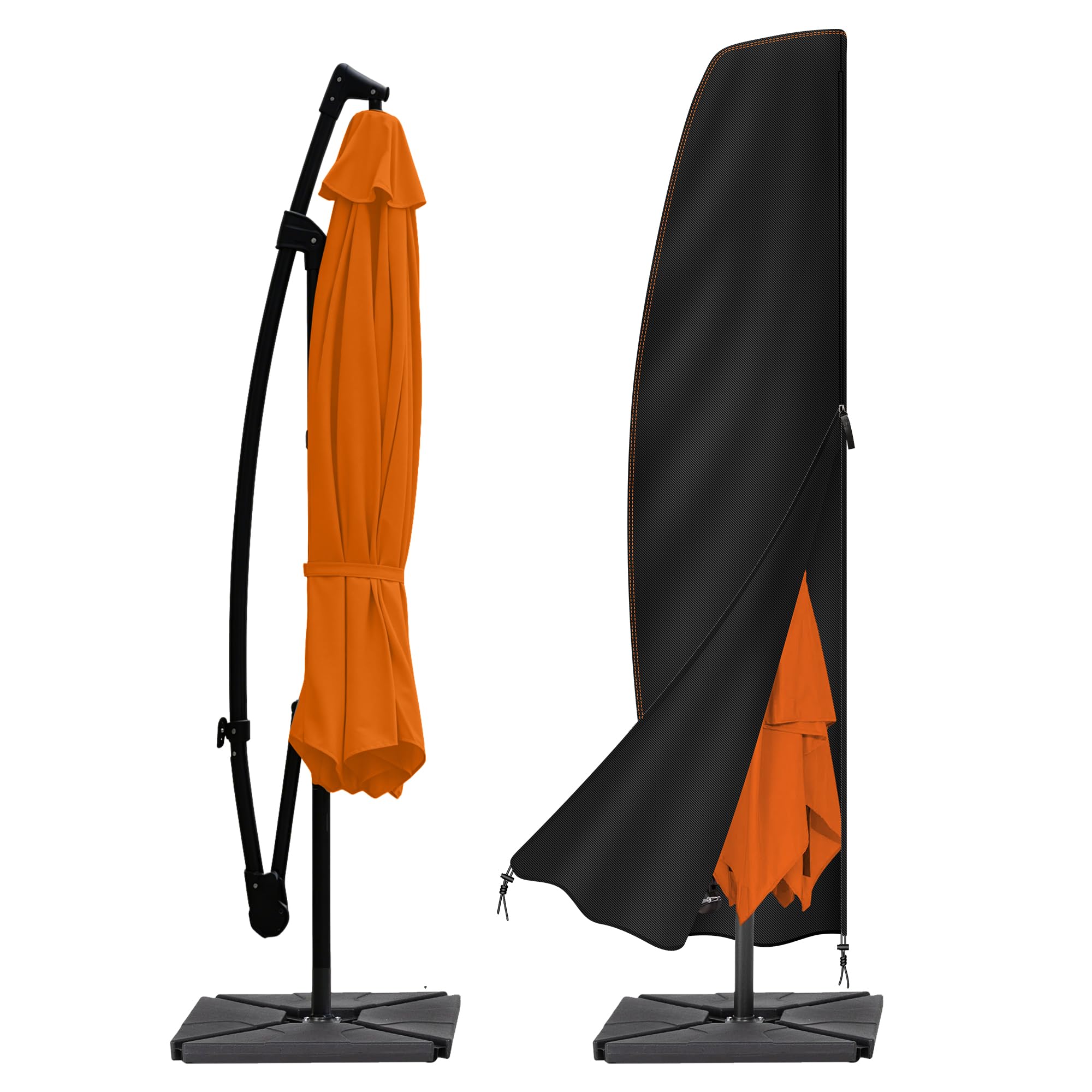 Enzeno Parasol Cover Waterproof 205x75x45x32cm 210D Oxford Fabric | Fit for 1m t