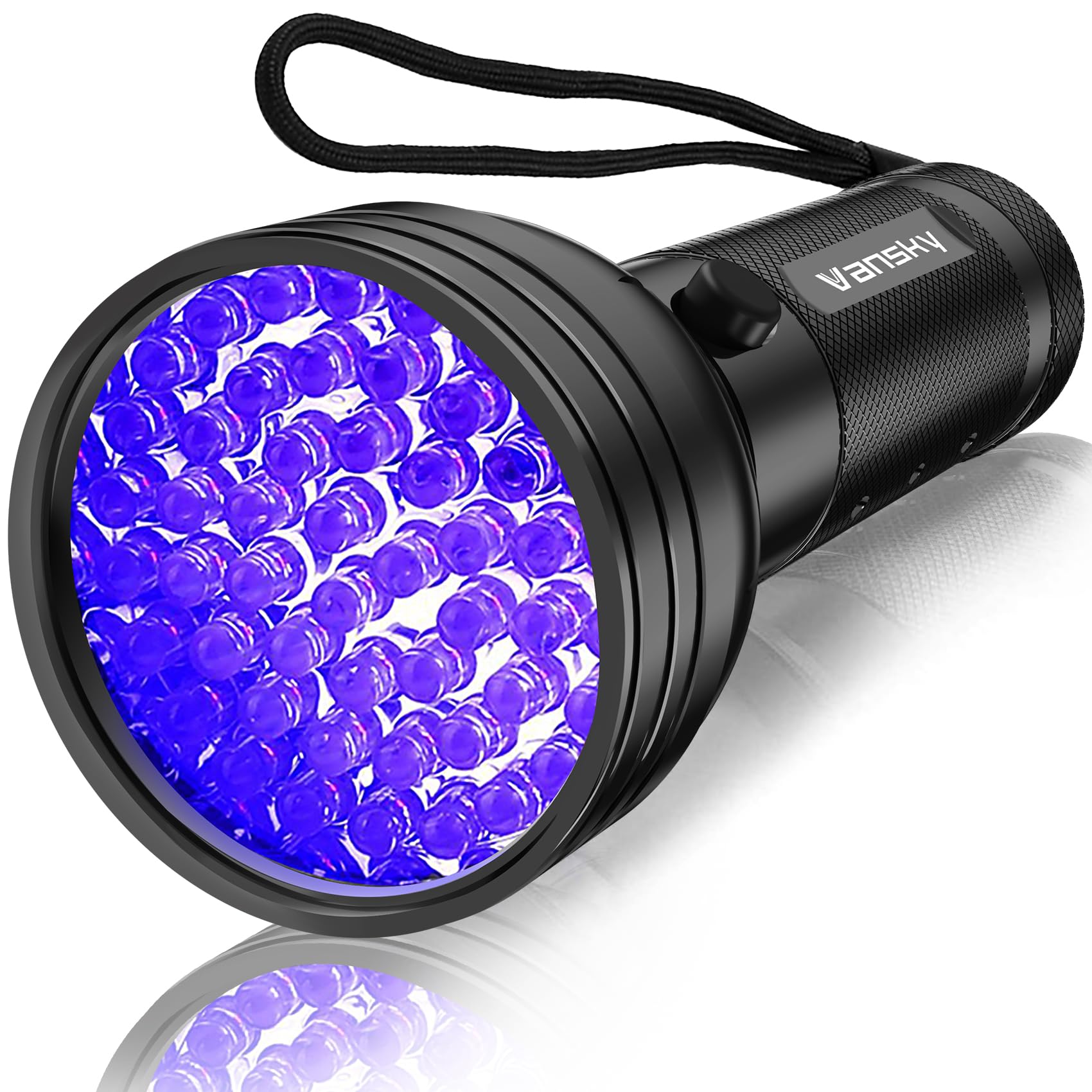 Vansky UV Light Stain Detector: 51 LED Black Light Finds Hidden Pet Urine | Stop
