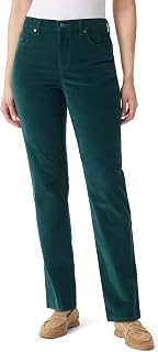 Gloria Vanderbilt Amanda Pantalon Slim Taille Haute en Velours côtelé pour Femme