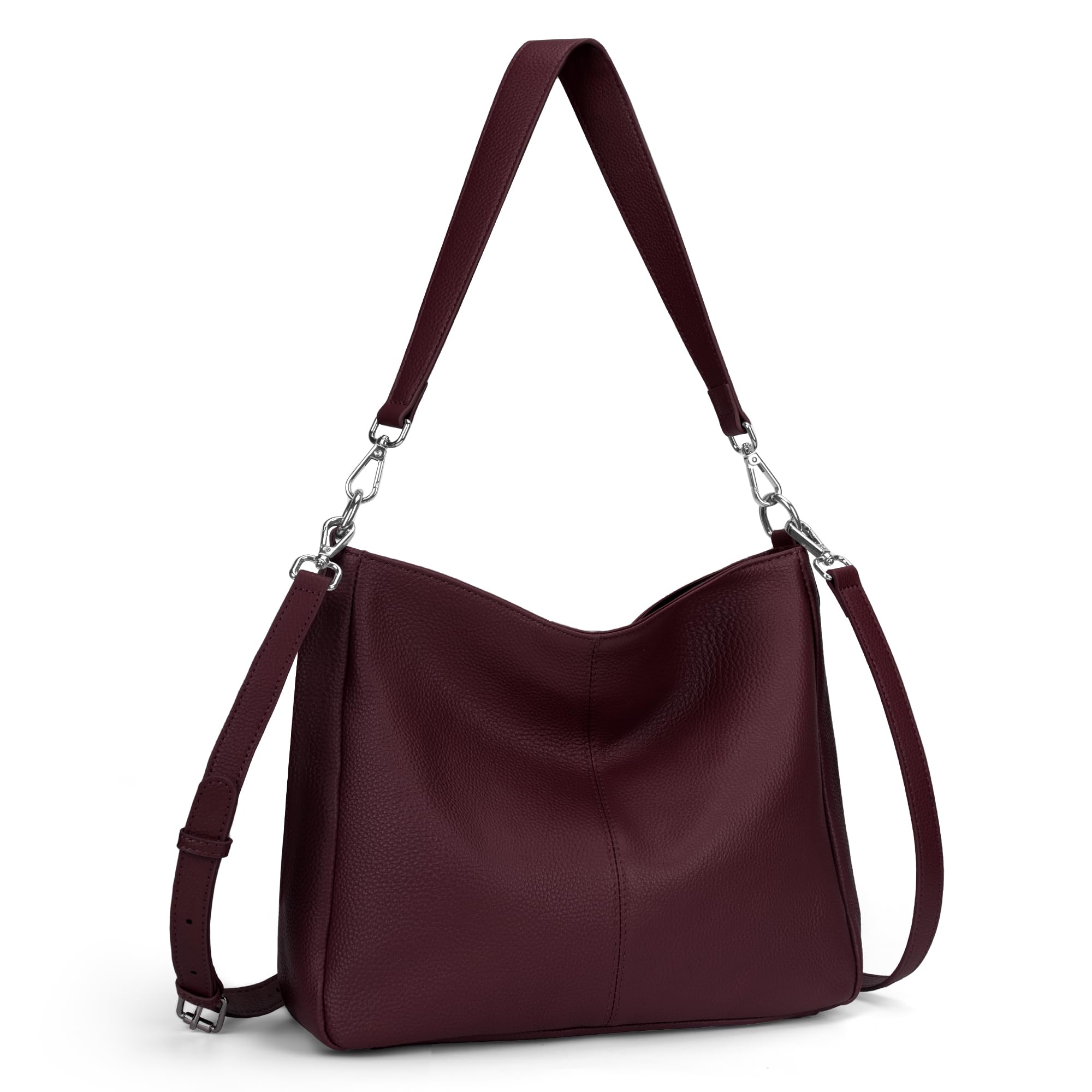 befen Soft Genuine Leather Hobo Bags Purse for Women Crossbody Shoulder Bag