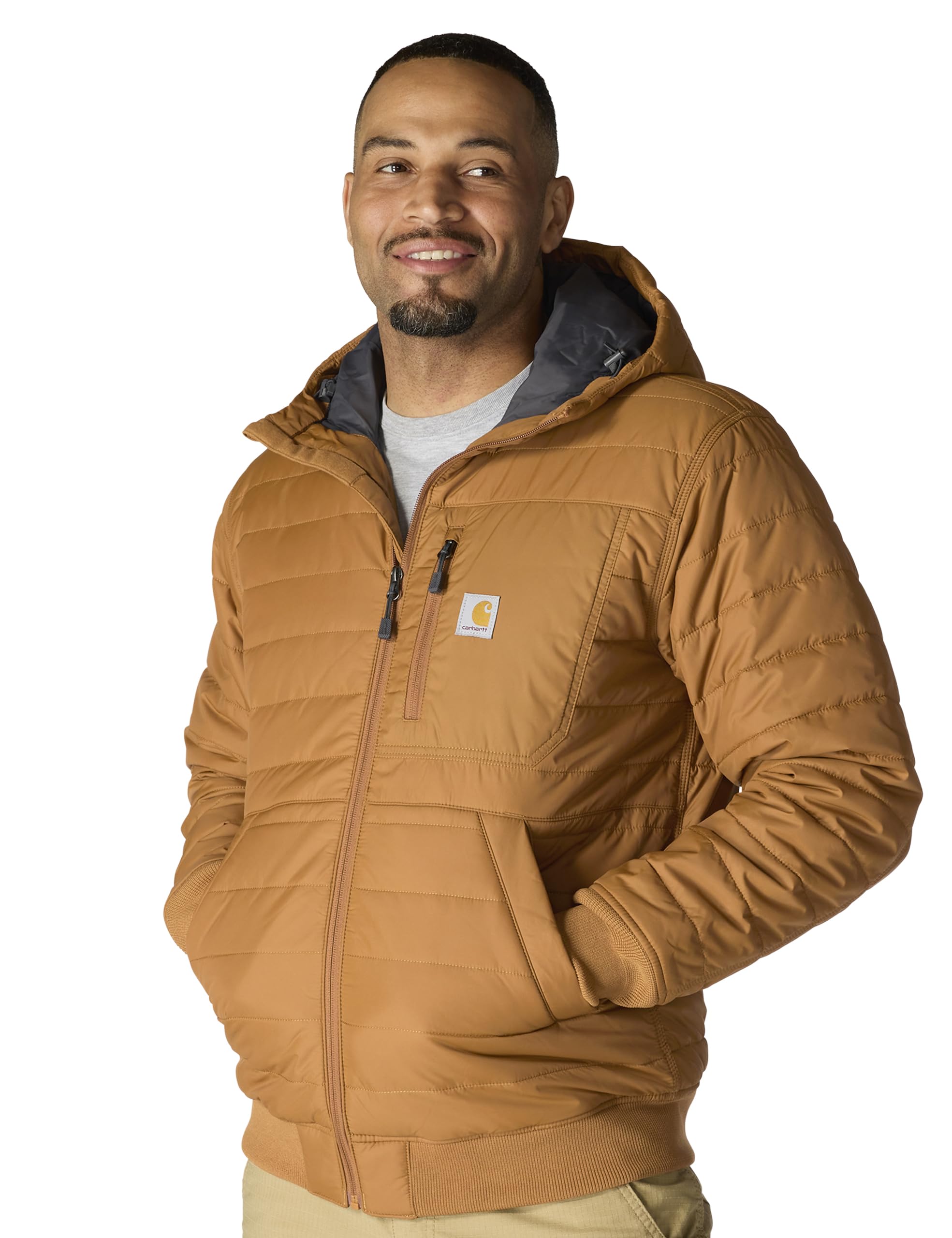 Carhartt Men's Rain Defender® Relaxed Fit Lightweight Insulated Hooded Jacket