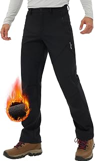 Pioneer Camp Herren Wanderhose Gefüttert Fleece-Hose Trekking Wasserabweisend Winterhose Outdoorhose mit 3 Reißverschluss Taschen