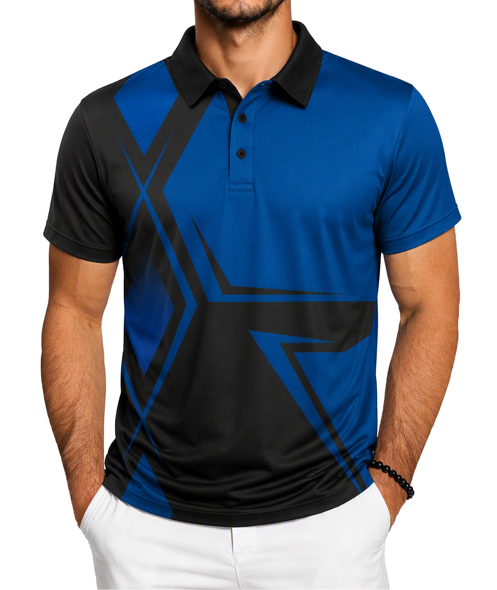 ZITY Mens Polo Shirt Short Sleeve Sports Tactical T-Shirt Athletic Golf Polos Da