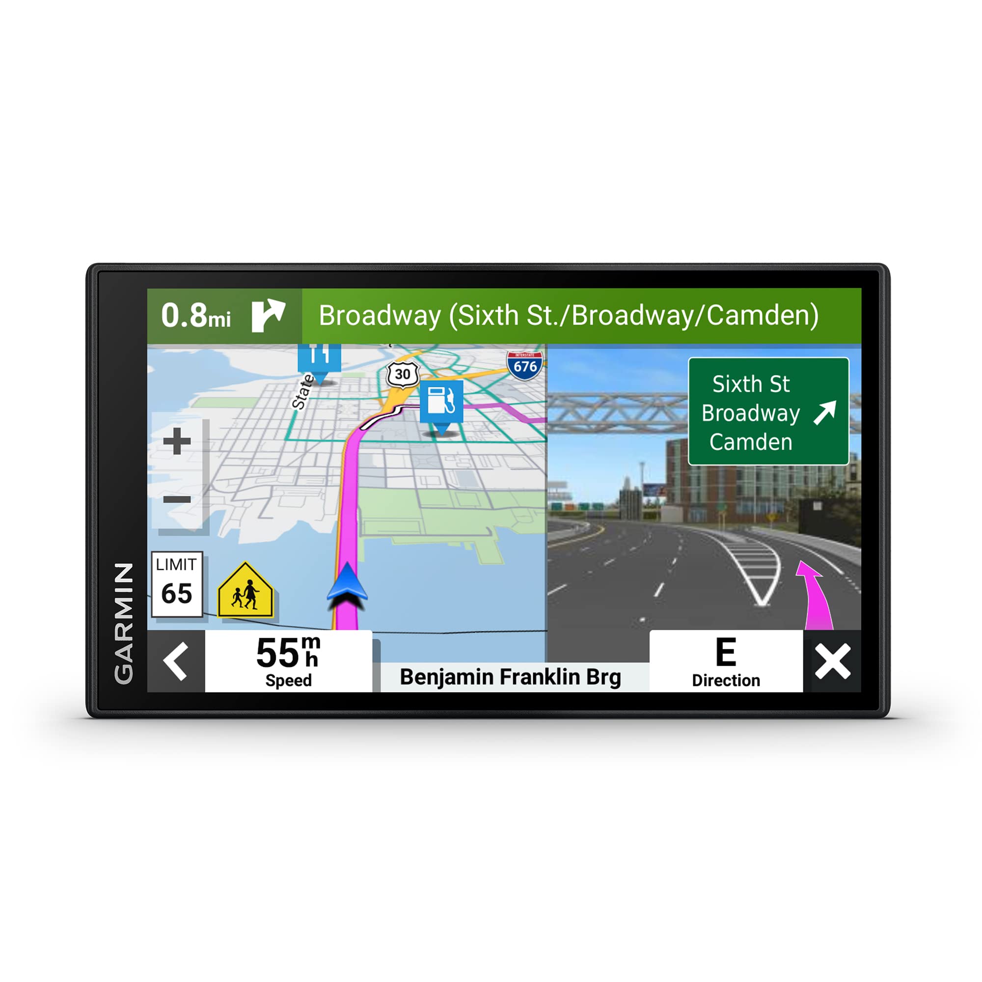 Garmin DriveSmart 66, 6-inch Car GPS Navigator with Bright, Crisp High-Resolutio