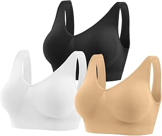 YUTYTH Seamless Sports Bras Women Wirefree Crop Top Bra Removable Pads