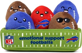 WHAT DO YOU MEME? Emotional Support Pals x NFL Buffalo Bills by Relatable | (Amazon Exclusive) - Cute Stuffed Animals, Football Gifts for All Ages - Includes 5 Plushies with Plush Carrying Basket